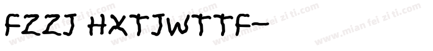 FZZJ HXTJWTTF字体转换